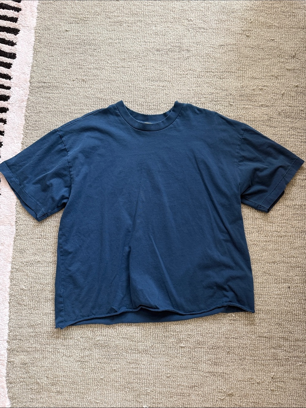 Elwood Navy Boxy Oversized Tee